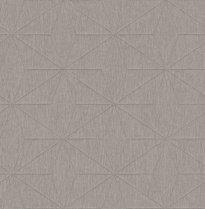 Fine Decor Bernice Taupe Geometric Wallpaper Medley Covers about 56.4 square feet 20.5-in by 33-ft long roll Unpasted 20.9 - My Fabric Connection -