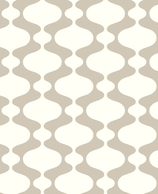 A-Street Prints Ashbury Taupe Retro Wallpaper Habitat Covers about 56.4 square feet 20.5-in by 33-ft long roll Unpasted 6.3 - My Fabric Connection -