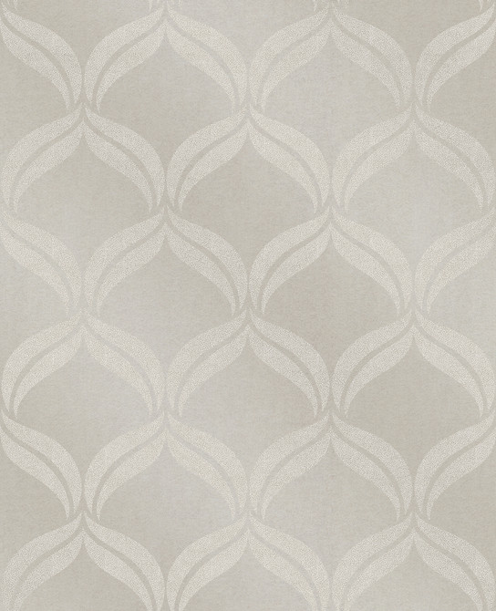 A-Street Prints Petals Taupe Beaded Ogee Wallpaper Geometrie Covers about 56.4 square feet 20.5-in by 33-ft long roll Unpasted 10.5 - My Fabric Connection -
