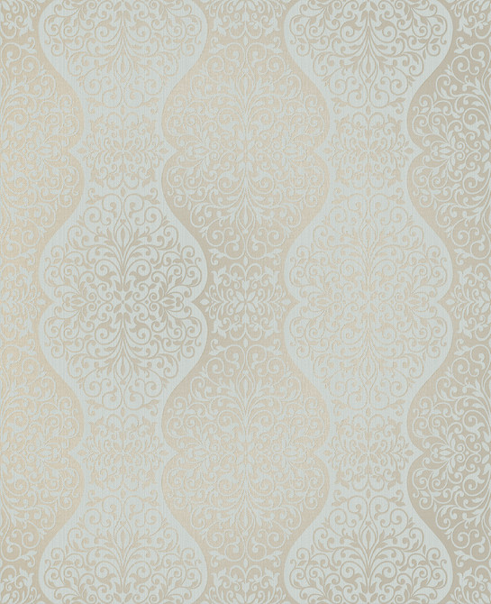 Decorline Cadence Blue Scroll Wallpaper Evolve Covers about 56.4 square feet 20.5-in by 33-ft long roll Unpasted 12.6 - My Fabric Connection -
