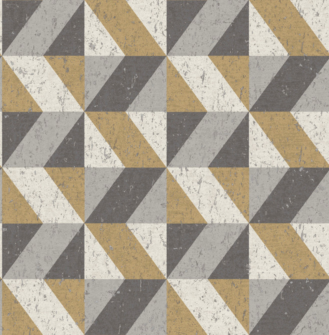 Decorline Cerium Moss Concrete Geometric Wallpaper Architecture Covers about 56.4 square feet 20.5-in by 33-ft long roll Unpasted 20.9 - My Fabric Connection -