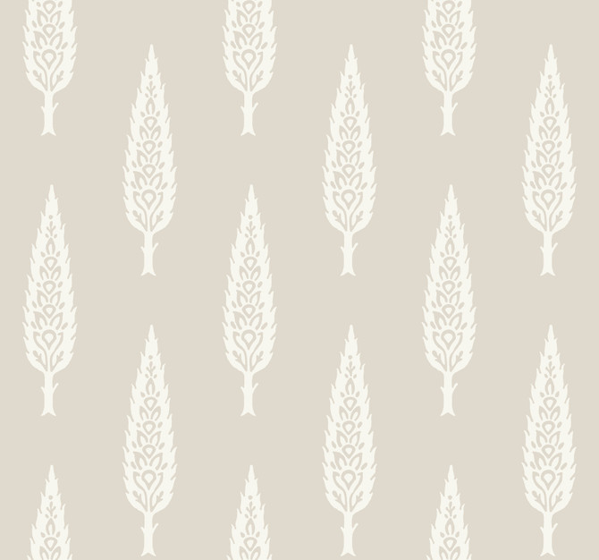 York Wallcoverings Juniper Tree Taupe Wallpaper Silhouettes Covers about 60.8 square feet 27-in by 27-ft long roll Prepasted 25.25 - My Fabric Connection -