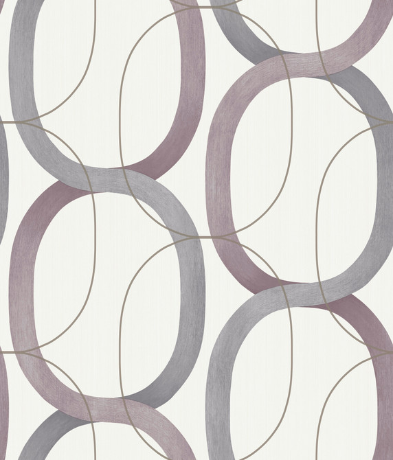 Candice Olson Interlock Plum Wallpaper Candice Olson Modern Nature 2nd Edition Covers about 56.4 square feet 20.5-in by 33-ft long roll Unpasted 24 - My Fabric Connection -