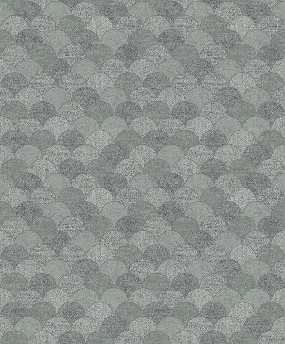 Antonina Vella Mermaid Scales Grey & Silver Wallpaper Antonina Vella Natural Opalescence Covers about 57.8 square feet 21-in by 33-ft long roll Unpasted 25.2 - My Fabric Connection -
