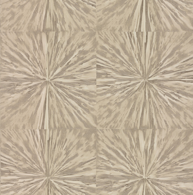 Antonina Vella Squareburst Light Yellow Wallpaper Antonina Vella Elegant Earth Covers about 56.9 square feet 20.8-in by 32.8-ft long roll Unpasted 20.8 - My Fabric Connection -