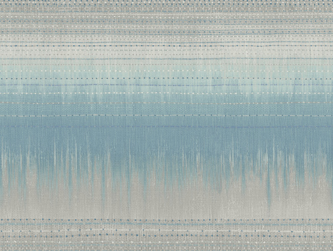 Antonina Vella Desert Textile Blue Wallpaper Antonina Vella Boho Luxe Covers about 60.8 square feet 27-in by 27-ft long roll Unpasted 20.5 - My Fabric Connection -