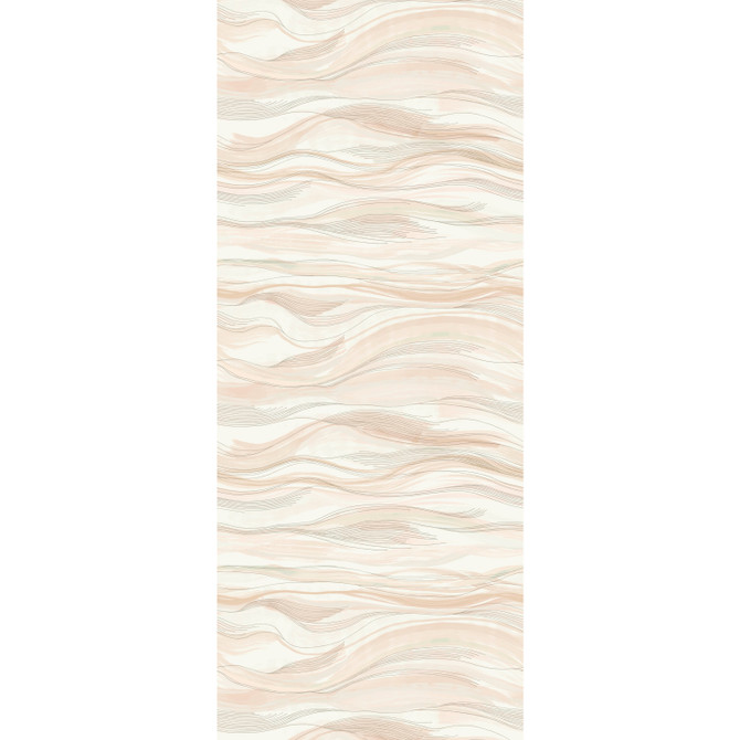 Antonina Vella Currents Beige Wall Mural Antonina Vella Dazzling Dimensions Volume II Covers 1 panel - measures 4-ft 2-in wide by 10-ft 2-in tall when assembled 50.4-in by 10.2-ft long roll Unpasted 0 - My Fabric Connection -