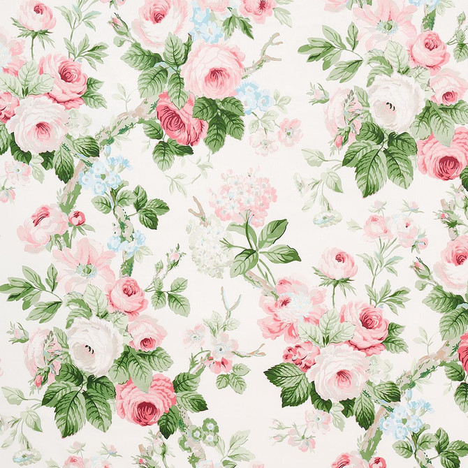 Schumacher Fabric Nancy Floral Petal 177203 New Old-Fashioned 25.5" - My Fabric Connection -