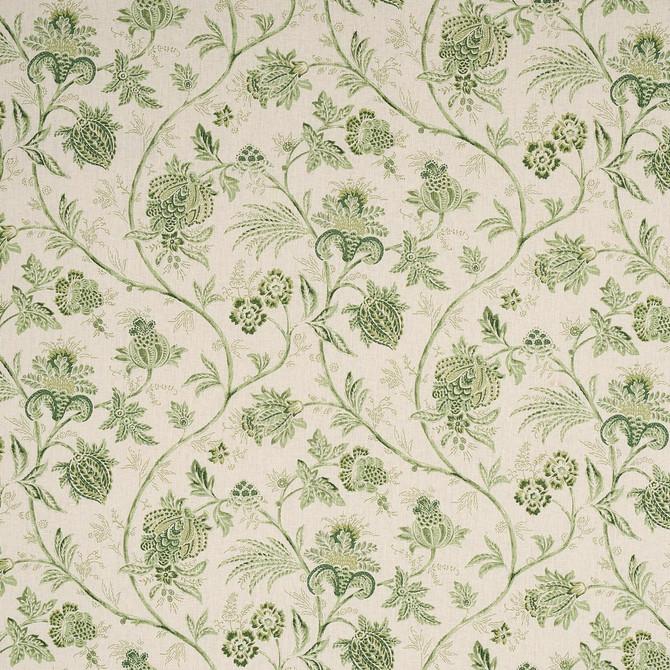 Schumacher Fabric Chinoiserie Vine Leaf Green 176492 Mark D. Sikes 18.0" - My Fabric Connection -