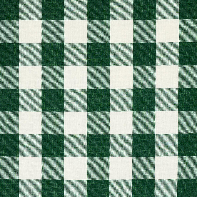 Schumacher Fabric Picnic Indoor/Outdoor Emerald 82321 Mary Mcdonald 4.62" - My Fabric Connection -
