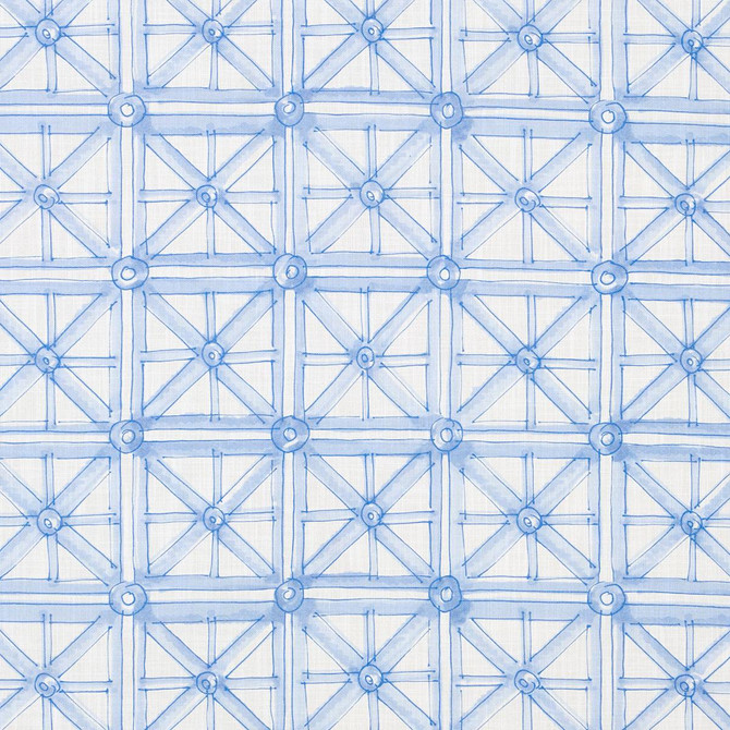 Schumacher Fabric Portail Francais Indoor/Outdoor Sky 180772 Mary Mcdonald 13.25" - My Fabric Connection -