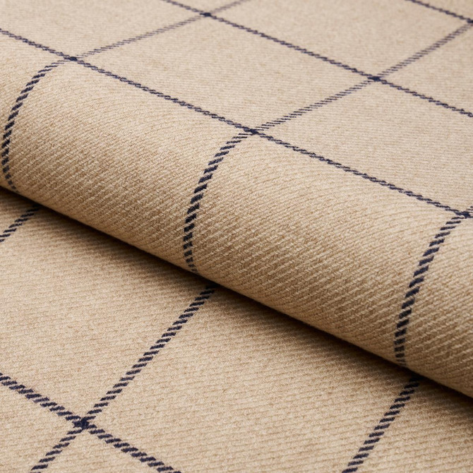 Schumacher Fabric Bancroft Wool Plaid Ivory 66775 A Country Life 4.0" - My Fabric Connection - Schumacher Fabric Bancroft Wool Plaid Ivory 66775 A Country Life 4.0" - My Fabric Connection -