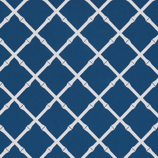 Schumacher Fabric Bamboo Trellis Indoor/Outdoor Navy 82762 Swing Time Indoor/Outdoor 9.25" - My Fabric Connection -