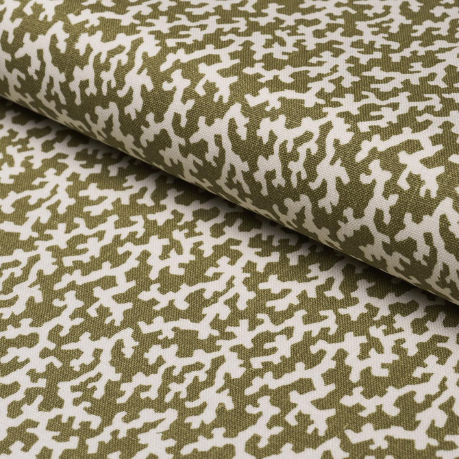 Schumacher Fabric Folly Olive 176129 Veere Grenney 4.38" - My Fabric Connection -