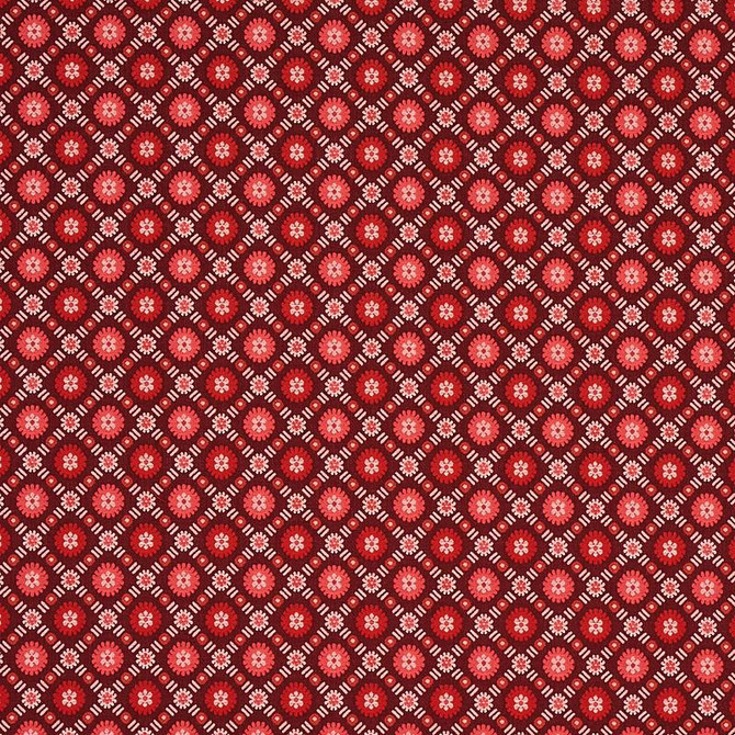 Schumacher Fabric Larissa Burgundy 80771 Cabana 1.5" - My Fabric Connection -