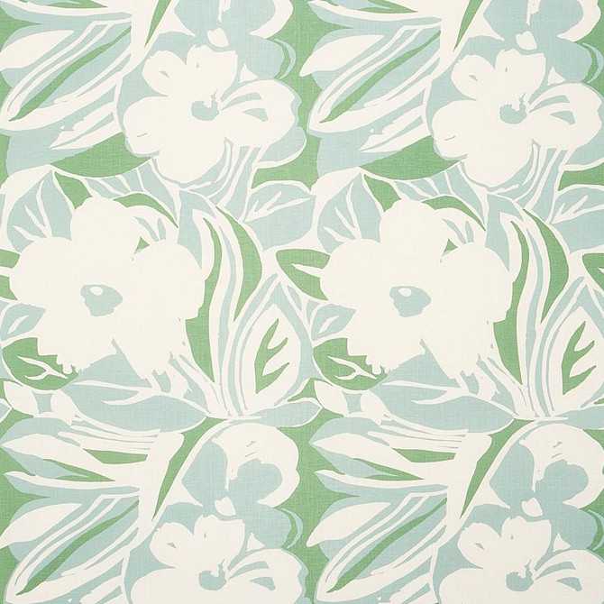 Schumacher Fabric Stevie Green 178863 Flower Power 26.25" - My Fabric Connection -