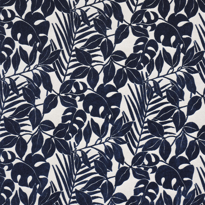 Schumacher Fabric Miramar Indoor/Outdoor Velvet Navy 84323 Perennial Favorites 25.25" - My Fabric Connection -