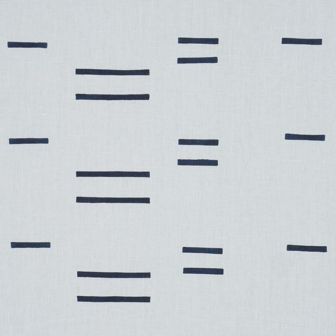 Schumacher Fabric Oaxaca Navy On Sky 74002 Caroline Z Hurley 18.0" - My Fabric Connection -