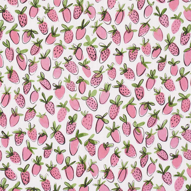 Schumacher Fabric Shortcake Indoor/Outdoor Pink 182191 Studio Bon 10.75" - My Fabric Connection -