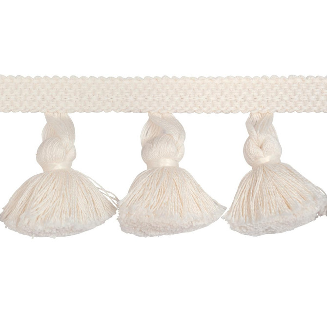Schumacher Trim Cotton Tassel Fringe Ivory 84690 Ashbury - My Fabric Connection -