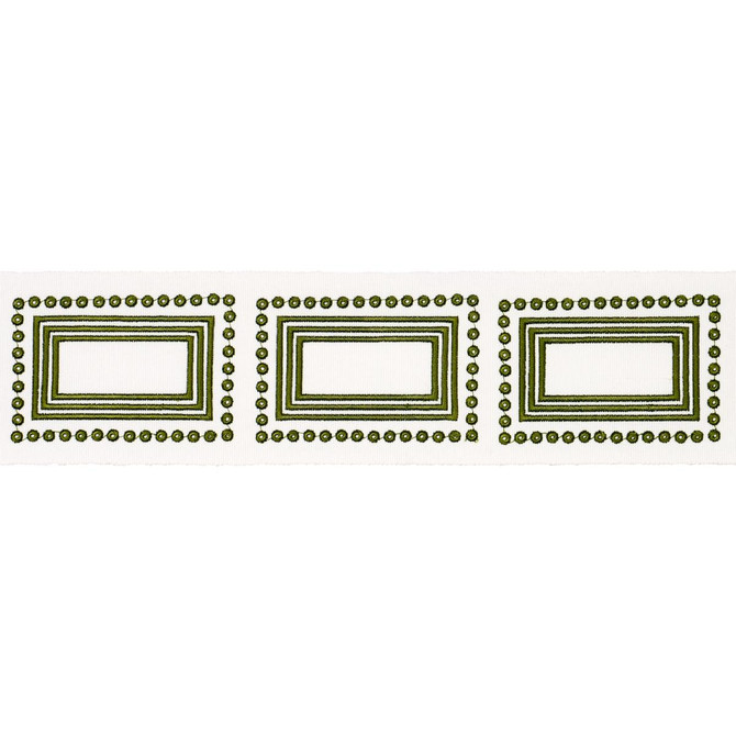 Schumacher Trim Porte Parisien Green 84611 Paloma Contreras Trims 3.0" - My Fabric Connection -