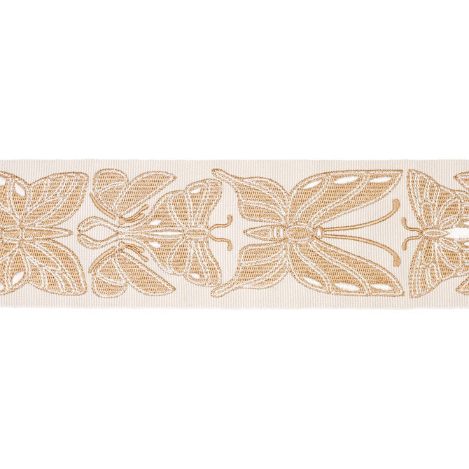 Schumacher Trim Metamorphosis Tape Ivory & Gold 84381 Craft Revival 2.25" - My Fabric Connection -