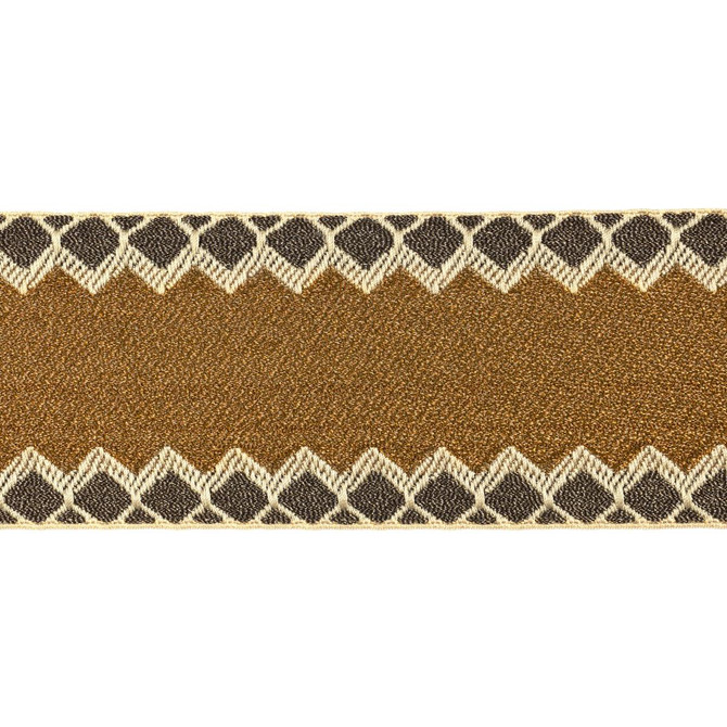 Schumacher Trim Allure Metallic Tape Copper 83561 Statement Trims 2.25" - My Fabric Connection -