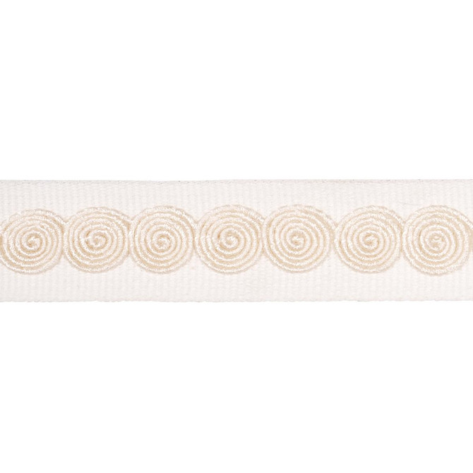 Schumacher Trim Castille Tape Narrow Ivory 83881 Perennial Favorite Trims - My Fabric Connection -