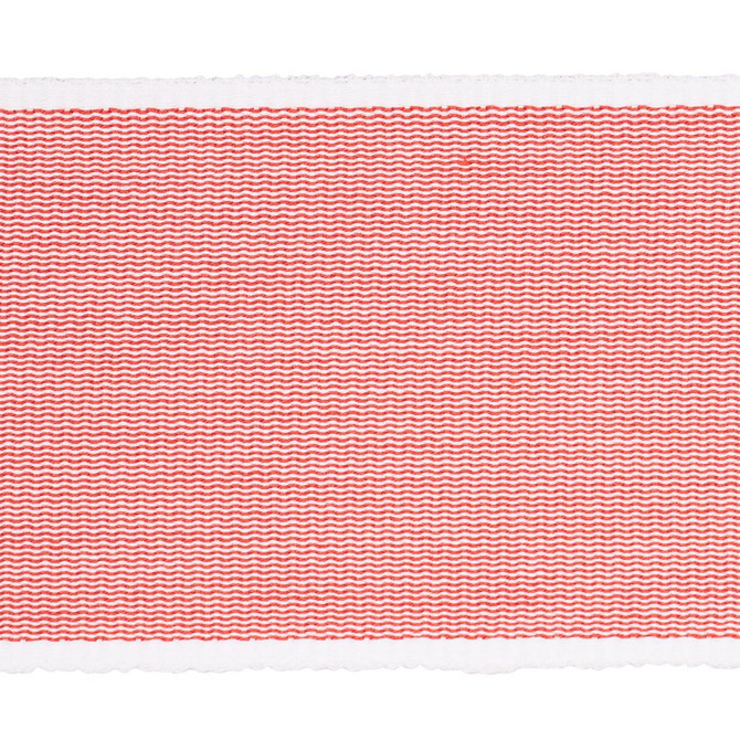 Schumacher Trim Sandpiper Tape Wide Red 79389 Perennial Favorite Trims - My Fabric Connection -