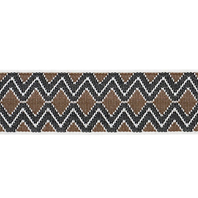Schumacher Trim Pinula Tape Umber 84102 A Rum Fellow 2.62" - My Fabric Connection -