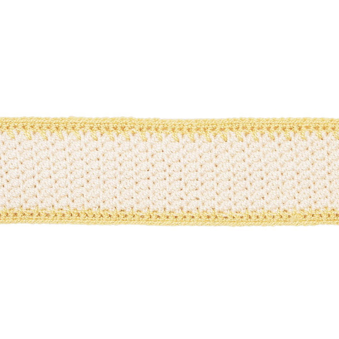 Schumacher Trim Sylvia Crochet Tape Buttercup 82671 New Old-Fashioned - My Fabric Connection -