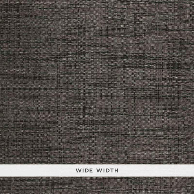 Schumacher Wallpaper Weston Raffia Weave Charcoal 5006204 Quiet Beauty - My Fabric Connection -