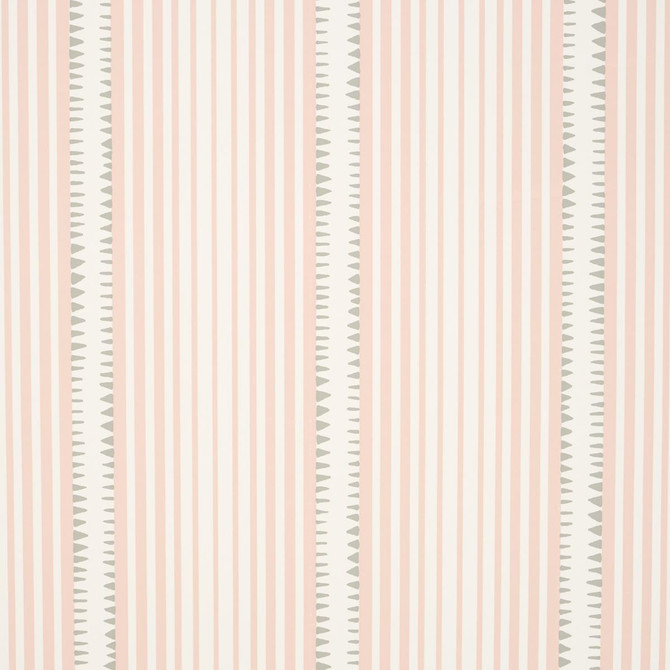 Schumacher Wallpaper Moncorvo Pink 5008106 Stripes Revisits 27.0" - My Fabric Connection -