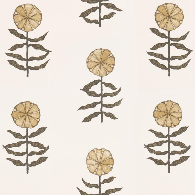 Schumacher Wallpaper Pretty Petals Neutral 5015450 Marian Mcevoy 27.0" - My Fabric Connection -