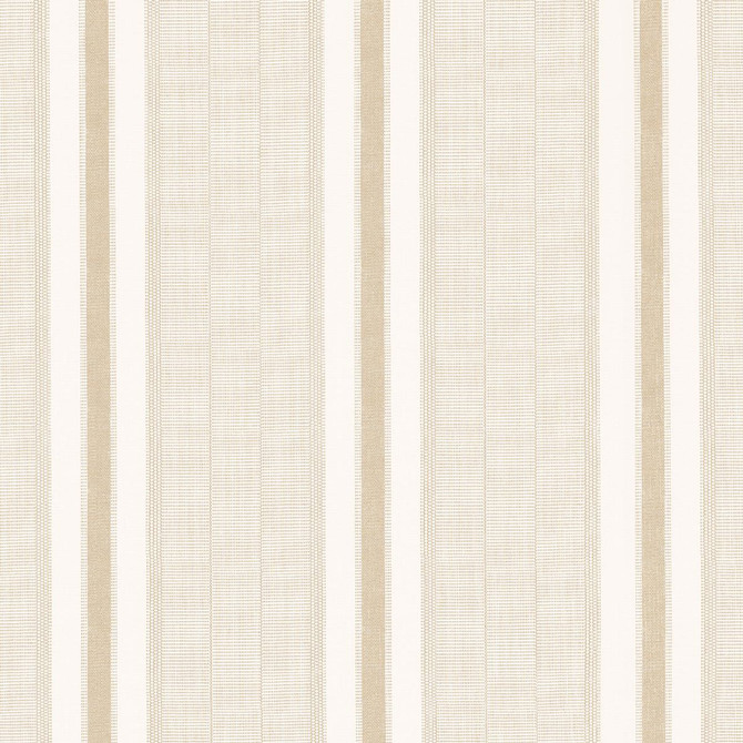 Schumacher Wallpaper Ipala Stripe Vinyl Bisque 5015805 A Rum Fellow 9.0" - My Fabric Connection -
