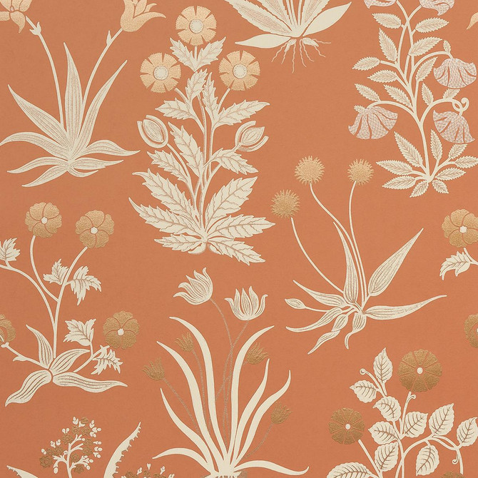 Schumacher Wallpaper Culpeper Ox Orange 5015090 Neisha Crosland 20.5" - My Fabric Connection - Schumacher Wallpaper Culpeper Ox Orange 5015090 Neisha Crosland 20.5" - My Fabric Connection -