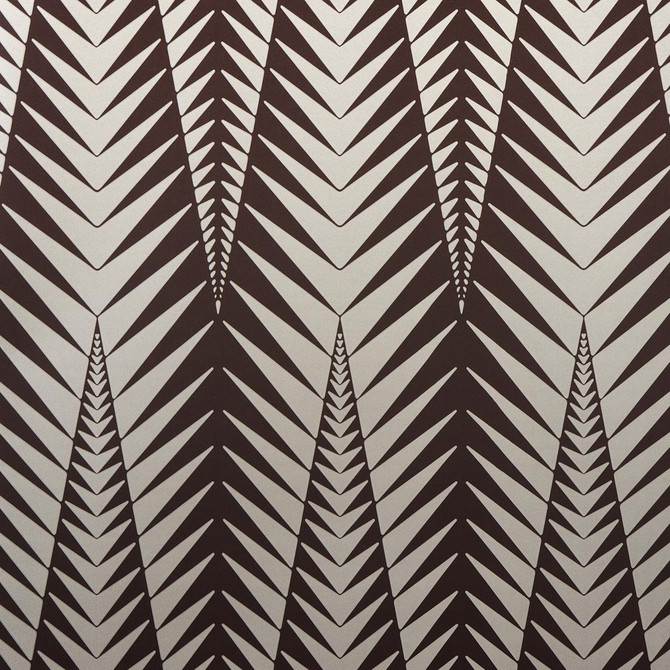 Schumacher Wallpaper Zebra Brown Silver 5015061 Neisha Crosland 20.5" - My Fabric Connection -