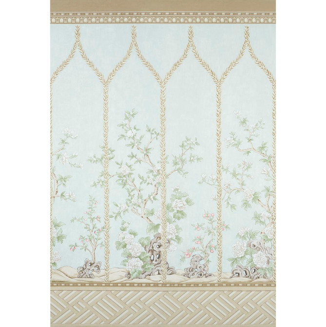 Schumacher Wallpaper Victoria Mineral 5015400 Panels 100.0" - My Fabric Connection - Schumacher Wallpaper Victoria Mineral 5015400 Panels 100.0" - My Fabric Connection -