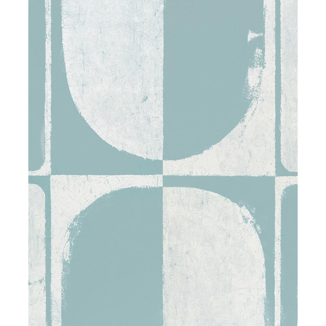 Schumacher Wallpaper The Cloisters Soft Blue 5014902 Backdrop 108.0" - My Fabric Connection -