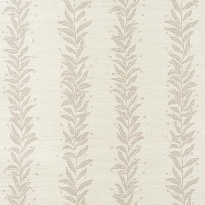 Schumacher Wallpaper Tendril Stripe Sisal Natural 5015561 Marian Mcevoy 17.0" - My Fabric Connection -