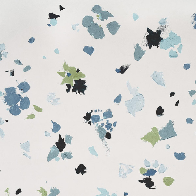 Schumacher Wallpaper Fairfarren Teal 5014880 Backdrop 54.0" - My Fabric Connection -