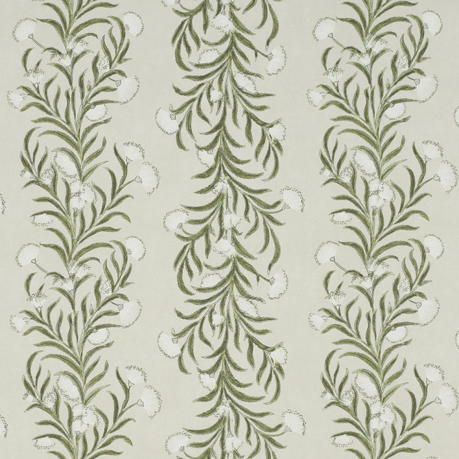 Schumacher Wallpaper Tasmanian Mimosa Ivory & Green 5015362 Celerie Kemble 18.0" - My Fabric Connection -