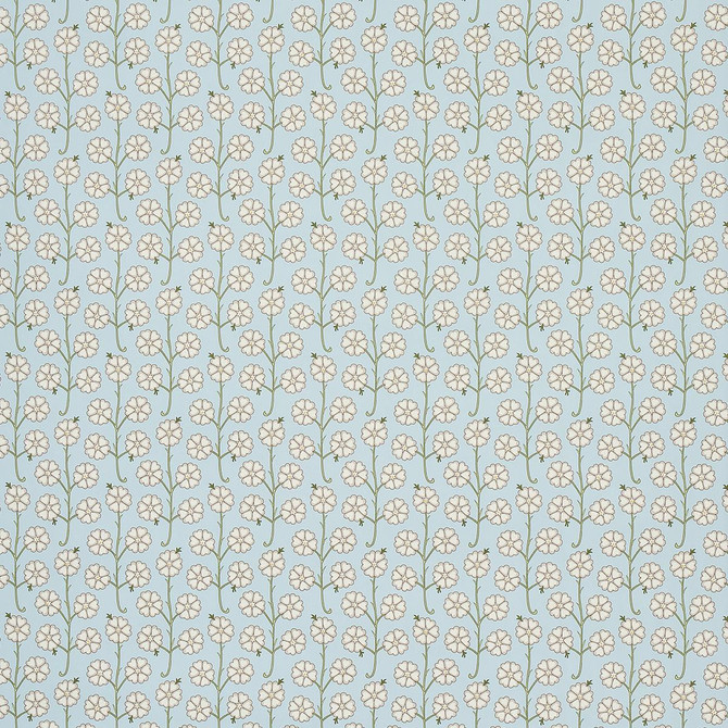 Schumacher Wallpaper Gardenia Egg Blue 5014921 Neisha Crosland 4.0" - My Fabric Connection -