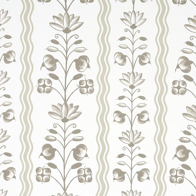 Schumacher Wallpaper Delft Waves Neutral 5014382 Marie-Anne Oudejans 27.0" - My Fabric Connection -