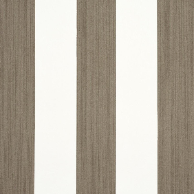 Schumacher Wallpaper Edwin Stripe Wide Mocha 5013621 Perennial Favorites 4.5" - My Fabric Connection -