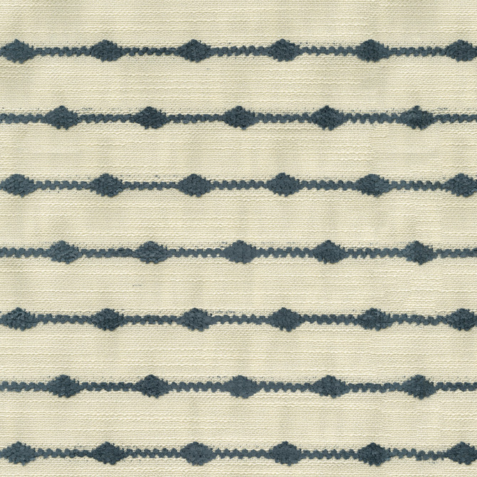 P/K Lifestyles Fabric Dewdrop Stripe Indigo - 100% polyester, 100% acrylic backed China 30000 Horizontal: 3.25 and Vertical: 11 57 - My Fabric Connection -