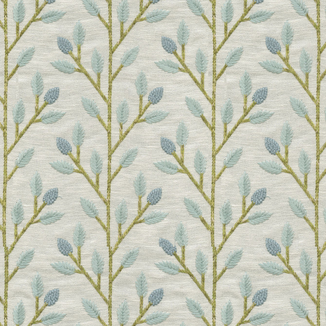 P/K Lifestyles Fabric Wheat Field Emb Sky - 72% polyester, 28% cotton EMB: 100% rayon India 51000 Horizontal: 4.87 and Vertical: 4.63 56 - My Fabric Connection -