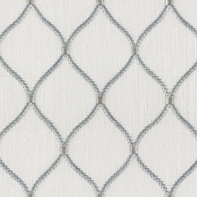 Magnolia Fabric Lowell Ice - 20% Linen, 45% Viscose, 35% Polyester China Horizontal: 4.3 and Vertical: 5.1 50 - My Fabric Connection -