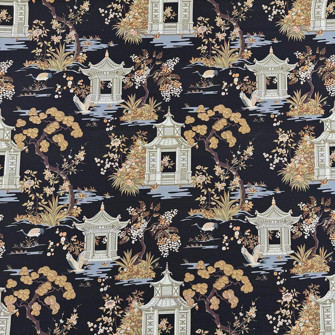 Magnolia Fabric Ateri Midnight - 100% Cotton Mexico 80000 Horizontal: 18 and Vertical: 16.8 54 - My Fabric Connection -