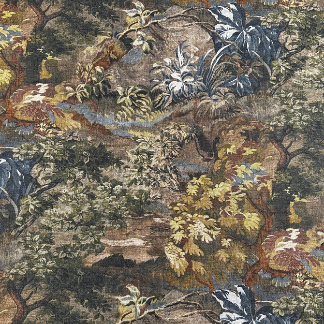 Magnolia Fabric Teagan Woodland - 81% Poly, 19% Linen India 38,000 MAR Horizontal: 0 and Vertical: 33.25 54 - My Fabric Connection -